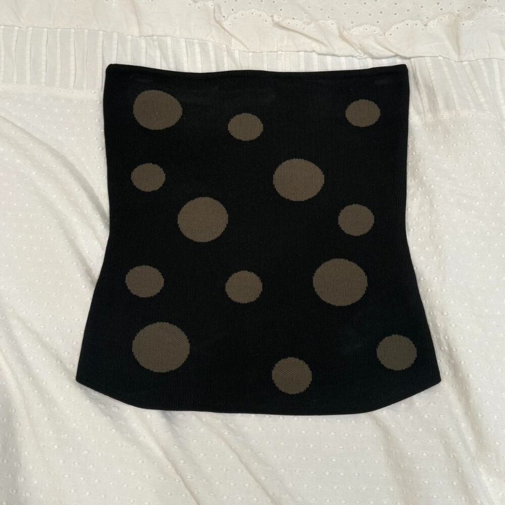 Tankair Tank air Black and brown polka dot tube top 🖤🤎